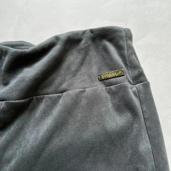Lilly Pulitzer Velvet Pull On Pants Gray Size 8 - Picture 2 of 6